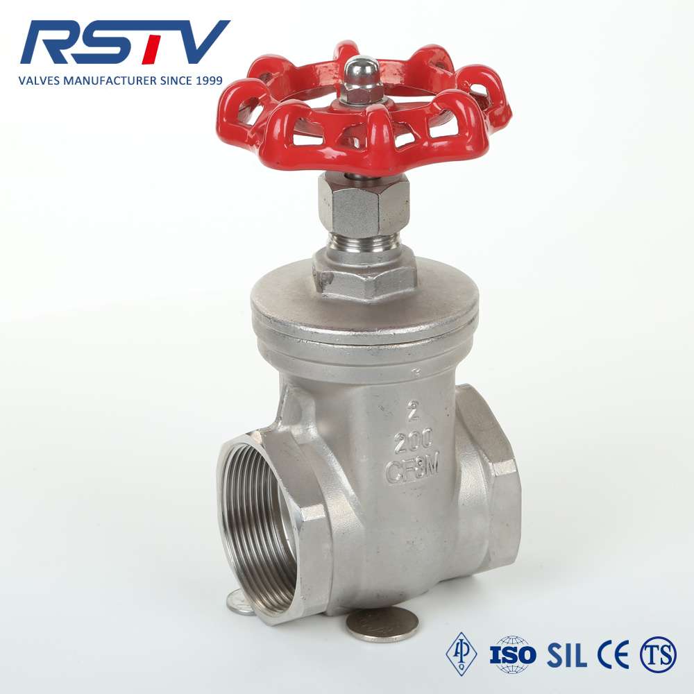 stainless steel industrial threaded gate valve4