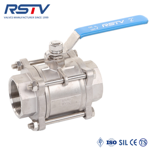 Stainless Steel/Carbon Steel 3PC Threaded Ball Valve