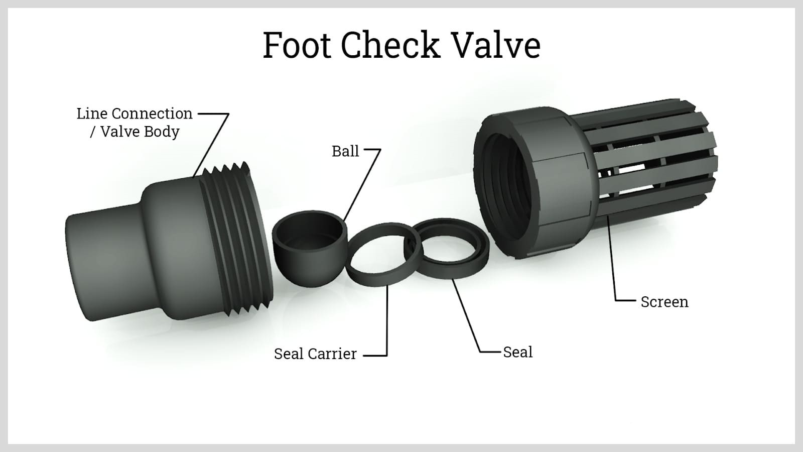 foot check valve