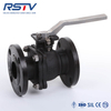 2PC WCB API6D Flange Carbon Steel Ball Valve with ISO5211 Direct Mounting Pad