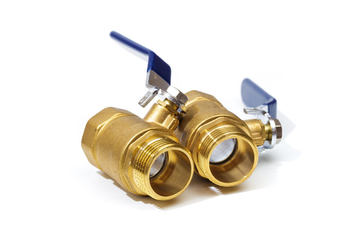 pair of Ball valve brass