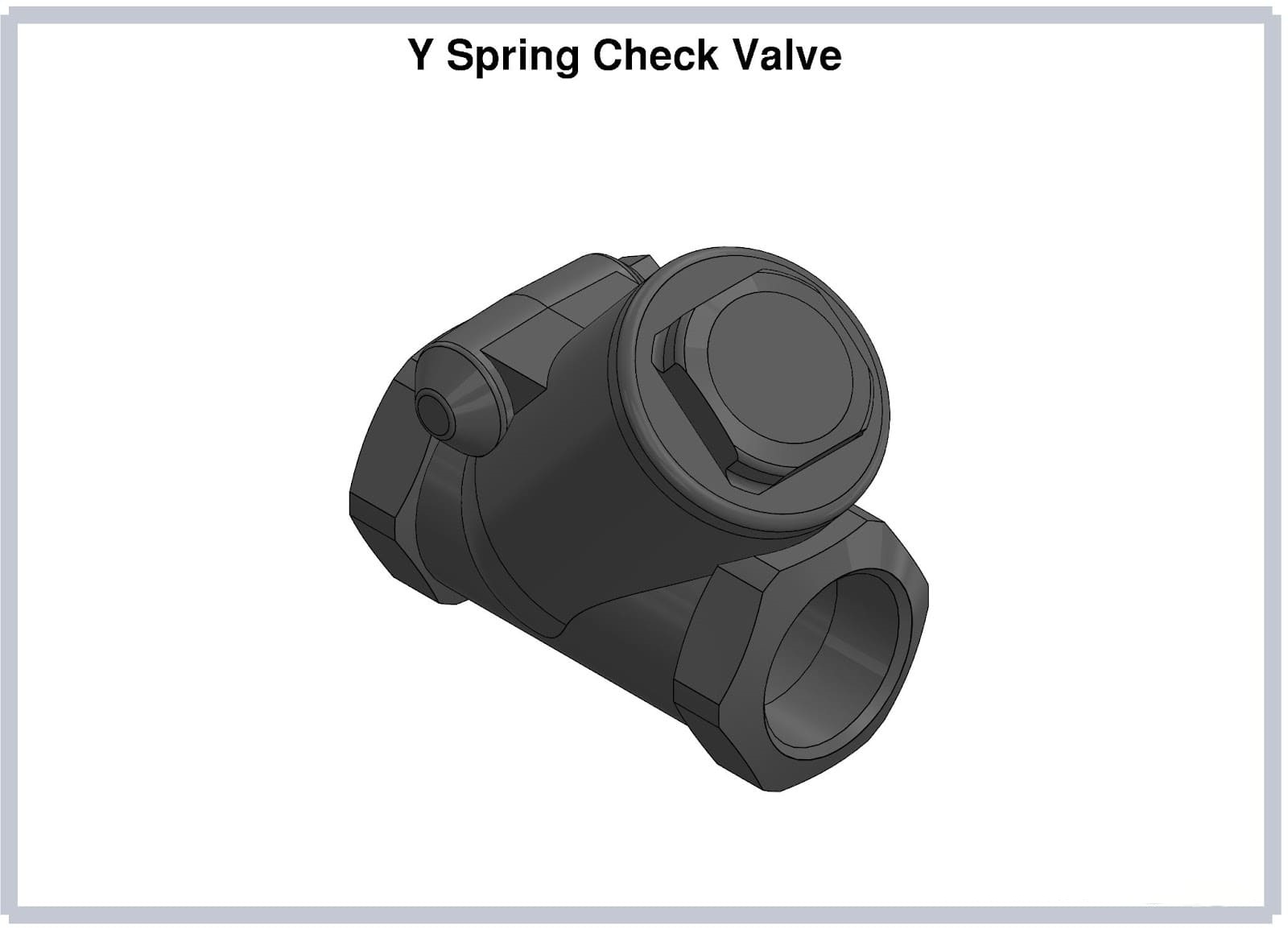 y spring check valve