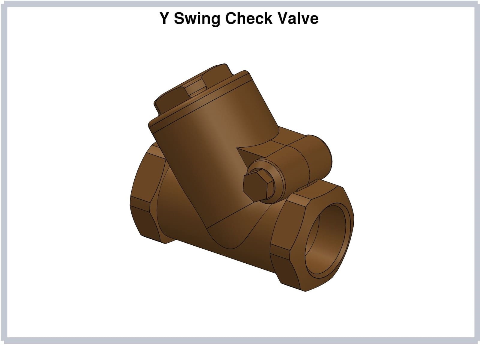 y swing check valve