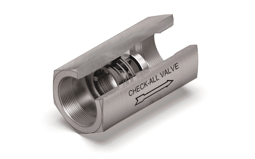 spring check valve