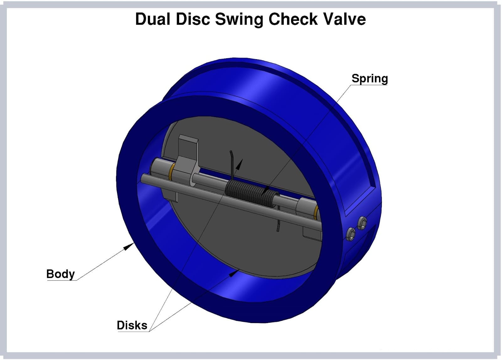 dual plate swing check valve