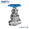 API 800LB/1500LB A105 NPT/SW/BW FORGED STEEL GATE VALVE