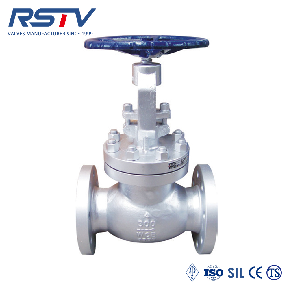 carbon steel 300LB flange globe valve 