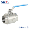 2pc Stainless Steel NPT BSPT BSP Threaded Ends Ball Valve