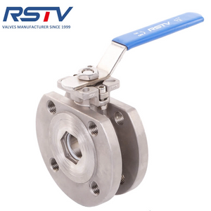 Stainless Steel Wafer Type Ball Valve with ISO5211 High Mounting Pad