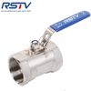 Stainless Steel NPT BSPT BSP 1PCThreaded Ends Ball Valve