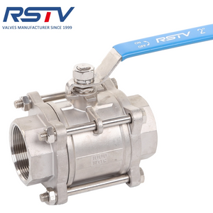 Stainless Steel/Carbon Steel 3PC Threaded Ball Valve