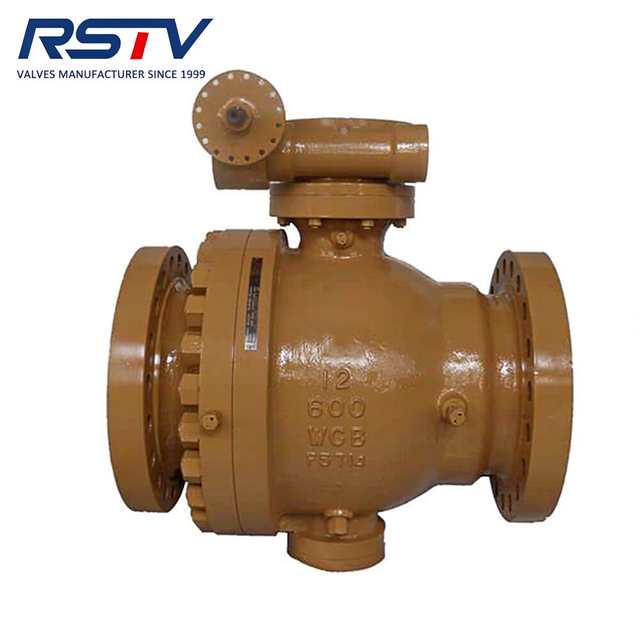 2pc Flanged Ends Trunnion Mounted Ball Valve 