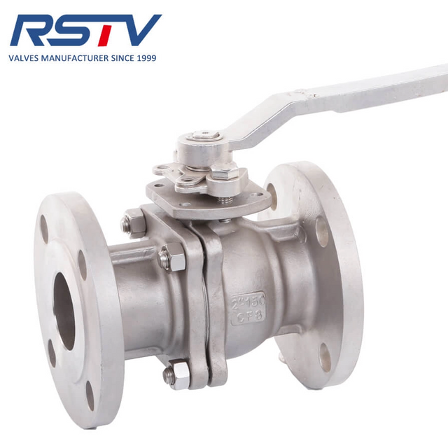 API608 150LB 2pc Stainless Steel Flange Ball Valve