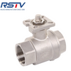 2pc Stainless Steel Ball Valve with ISO5211 Mounting Pad 