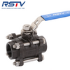 Carbon Steel WCB 3PC Threaded Ball Valve